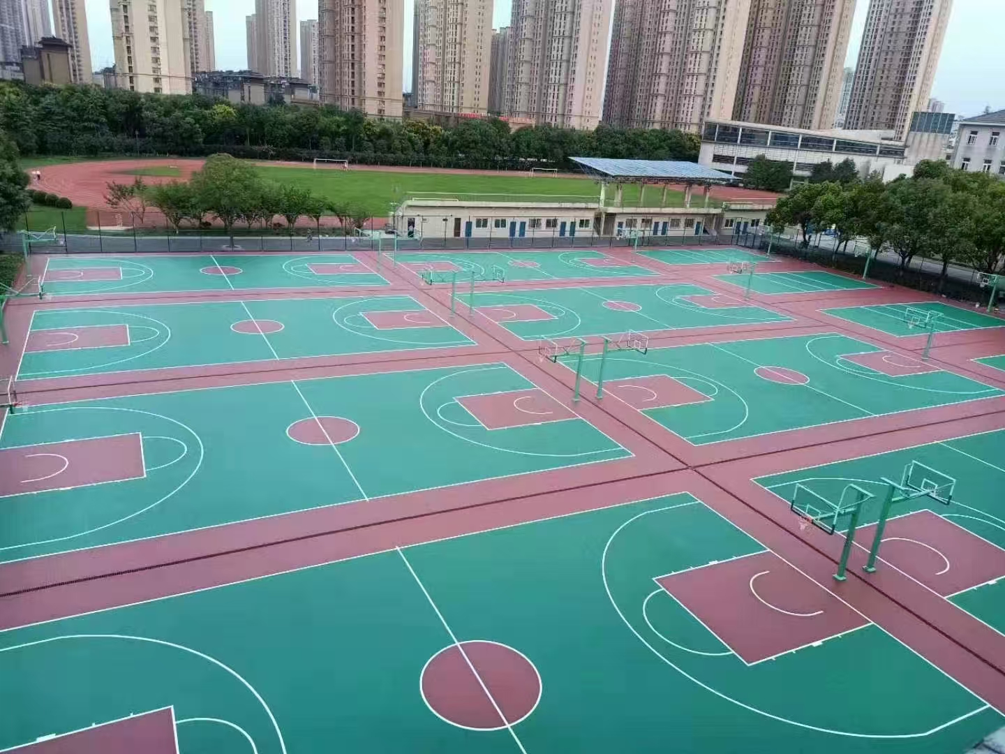 北京硅pu篮球场塑胶跑道 - 推荐